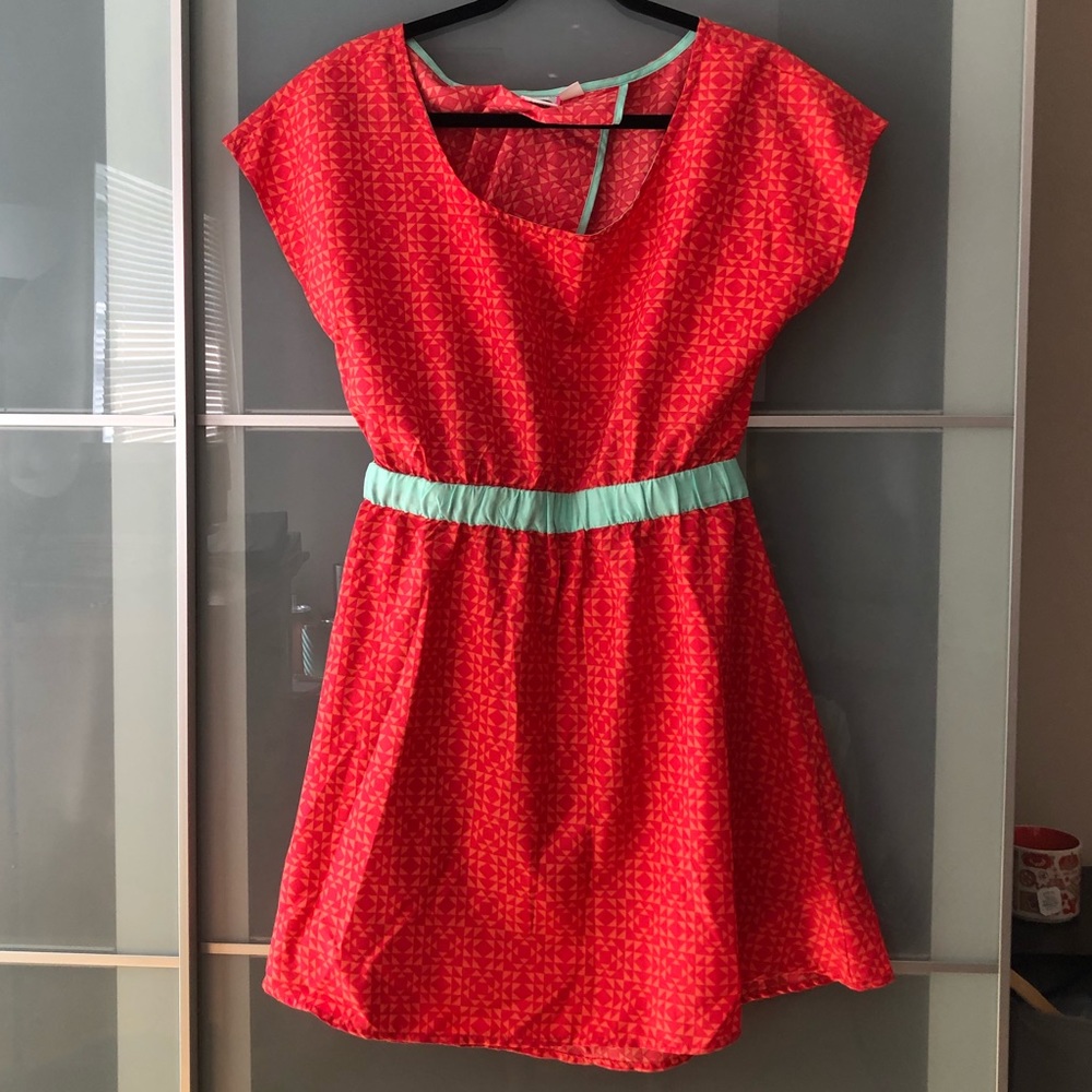 Roxy Coral Sundress with Open Back